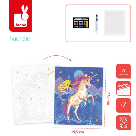 JEDNOROŻCE zestaw kreatywny malowanie po numerach Art&Craft