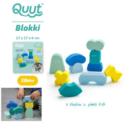 BLOKKI klocki piankowe balansowe 10 el. Minty Blue