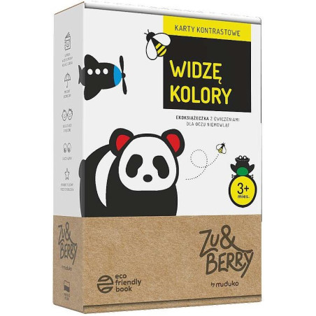 WIDZĘ KOLORY karty kontrastowe na sznureczku