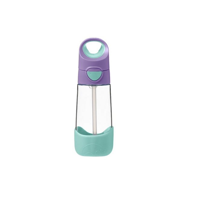 LILIOWA tritanowa butelka ze słomką Lilac Pop