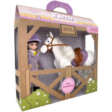 DŻOKEJKA lalka z koniem Pony Adventures18 cm