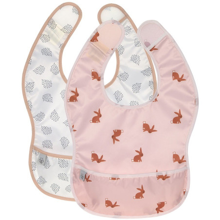 ZAJĄCZEK zestaw śliniaków wodoodpornych 2 szt. Little Forest