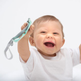 OKULARKI przeciwsłoneczne dla niemowląt 0-9 miesięcy z elastyczną opaską Aqua