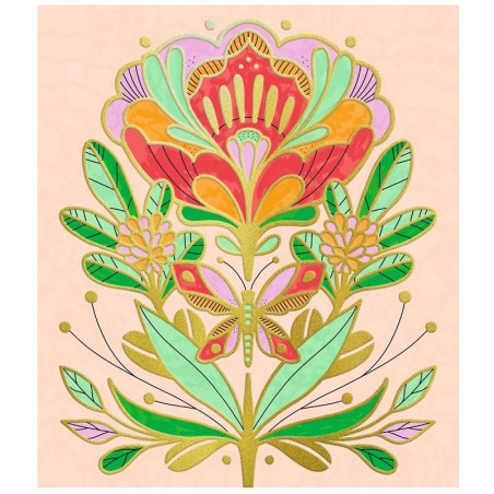 KWIATY zestaw kreatywny artystyczne kolory