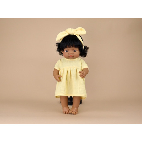 SUKIENKA MUŚLINOWA I OPASKA pin up Pina Colada rozmiar 38