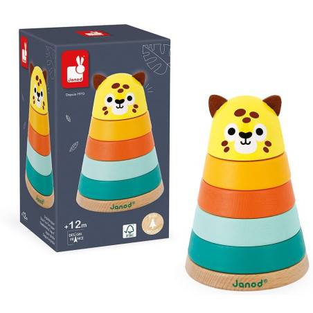 JAGUAR drewniana piramidka Tropik