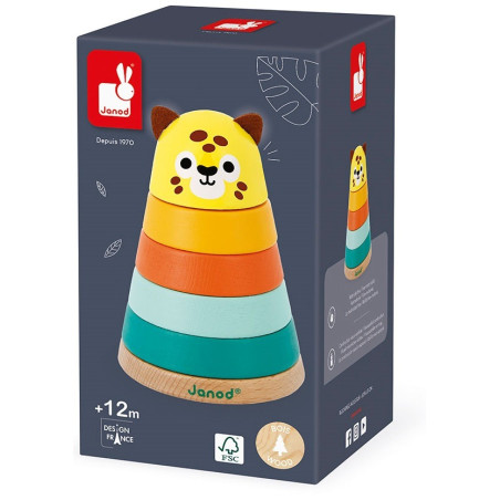 JAGUAR drewniana piramidka Tropik