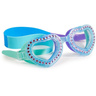 KOCHAM CIĘ okulary do pływania niebiesko-miętowe