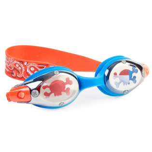 PIRAT okulary do pływania niebiesko-pomarańczowe