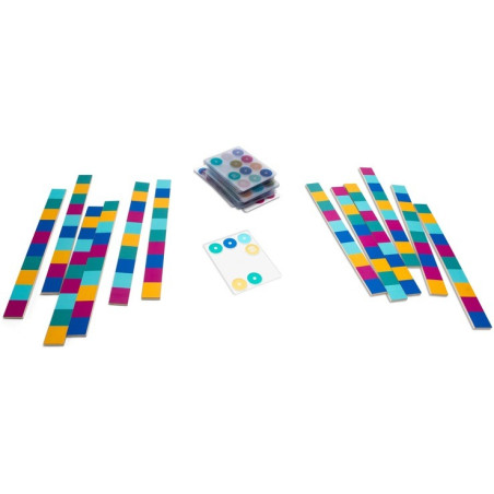 DOPASUJ KOLOROWY WZÓR drewniana gra logiczna