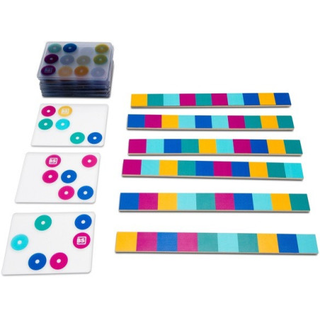 DOPASUJ KOLOROWY WZÓR drewniana gra logiczna