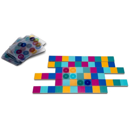 DOPASUJ KOLOROWY WZÓR drewniana gra logiczna