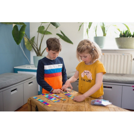 DOPASUJ KOLOROWY WZÓR drewniana gra logiczna