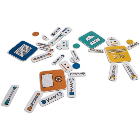 MÓJ PRZYJACIEL ROBOT gra logiczna 3w1