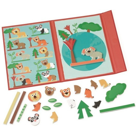 ZWIERZĄTKA magnetyczna układanka kształty i kolory Edulogic