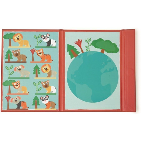 ZWIERZĄTKA magnetyczna układanka kształty i kolory Edulogic