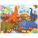PARK DINOZAURÓW tekturowe puzzle obserwacyjne 12 el.