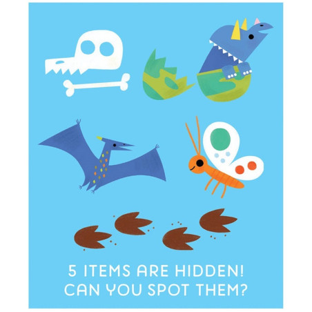 PARK DINOZAURÓW tekturowe puzzle obserwacyjne 12 el.