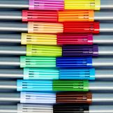 PISAKI ZMYWALNE pastelowe do tkanin zestaw 20 kolorów