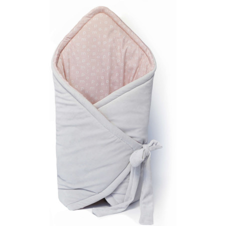 BAWEŁNIANY ROŻEK szary/różowy RestNess