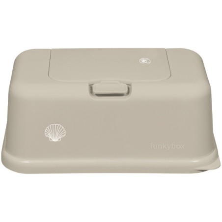 SZARY POJEMNIK na chusteczki Sand Sea Shell