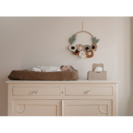 BRĄZOWY POJEMNIK na chusteczki Café latte Rabbit