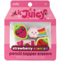 TRUSKAWKA gumki na ołówek zestaw 4 szt. Lil Juicy