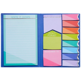 NOTATNIK z karteczkami samoprzylepnymi Kolorowe Notatki