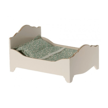 BIAŁE DREWNIANE ŁÓŻKO z akcesoriami