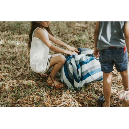 OUTDOOR ZIELONE PASKI WOREK PLAŻOWY na zabawki