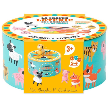 ZWIERZĄTKA drewniana gra ruletka