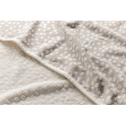 LIGHT BEIGE bambusowy ręcznik 85x85 cm boho dots