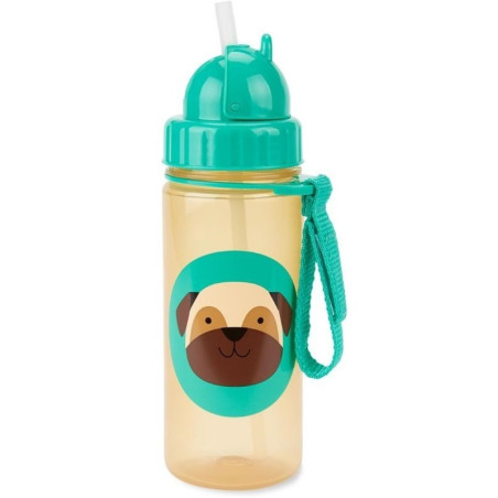 MOPS bidon z chowaną słomką Zoo 390 ml