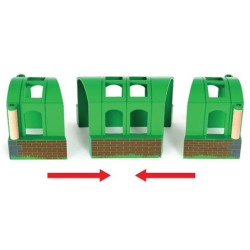 ELASTYCZNY TUNEL zielony 3 el. World