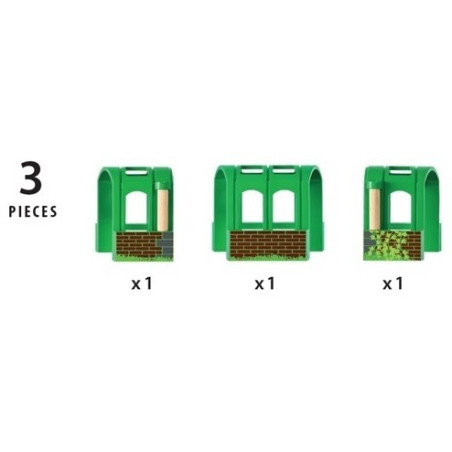 ELASTYCZNY TUNEL zielony 3 el. World