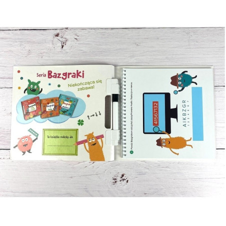 BAZGRAKI KODUJĄ książeczka z flamastrem suchościeralnym