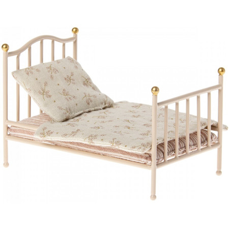 METALOWE ŁÓŻKO z akcesoriami rose