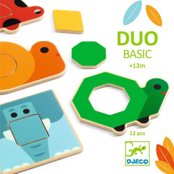 DUO BASIC drewniana układanka puzzle