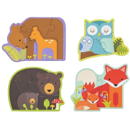 LEŚNE ZWIERZĄTKA pierwsze puzzle Baby