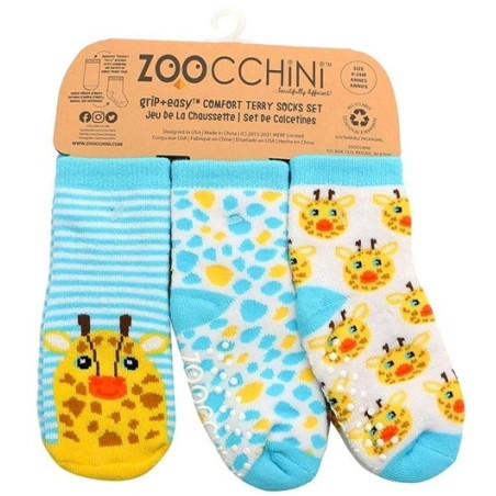 ŻYRAFA skarpetki niemowlęce 3 pary 0-24 m