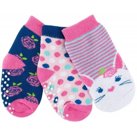 KRÓLICZEK skarpetki niemowlęce 3 pary 0-24 m