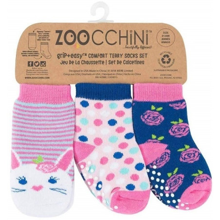 KRÓLICZEK skarpetki niemowlęce 3 pary 0-24 m