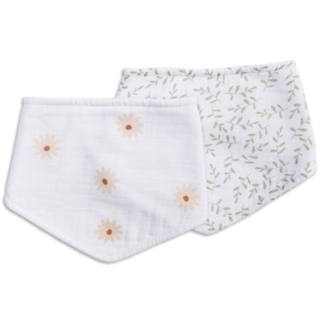 DAISIES&GREENERY śliniak bandana 2w1 zestaw 2 szt. Boho