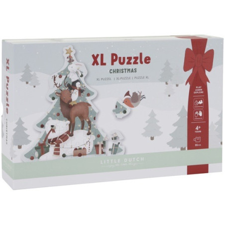 X-MAS puzzle tekturowe XL 35 el.