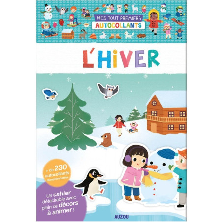 ZIMA zeszyt z naklejkami i książeczką