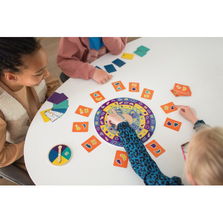 KOLACJA drewniana gra obserwacyjna ze spinerem XL