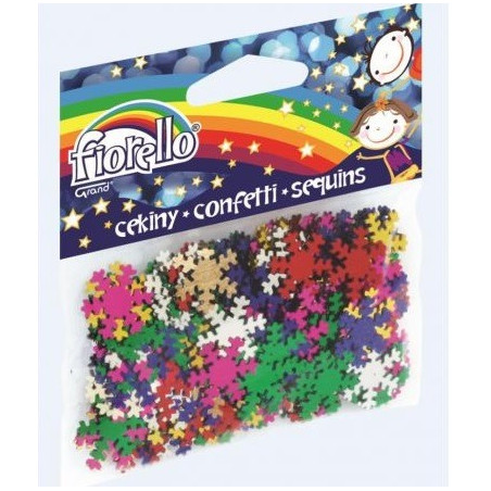 CONFETTI cekiny śnieżynki