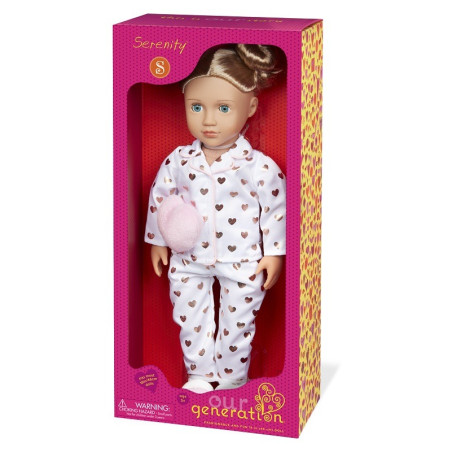 SERENITY duża lalka 46 cm w pidżamce