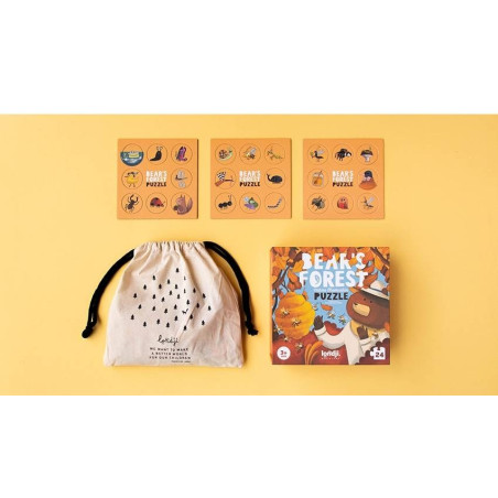 BEAR'S FOREST puzzle tekturowe 24 el.