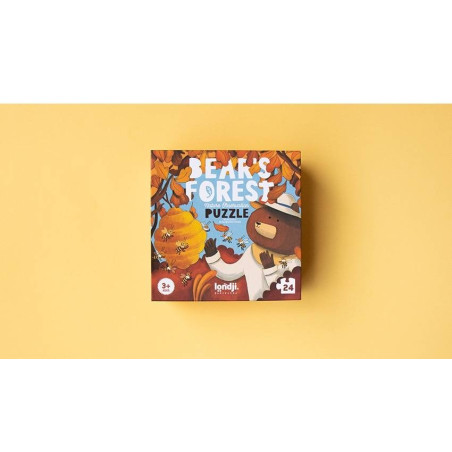 BEAR'S FOREST puzzle tekturowe 24 el.